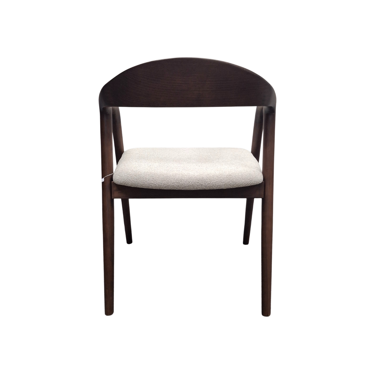 Tess Walnut Dining Chair in Oatmeal Boucle Set of 2