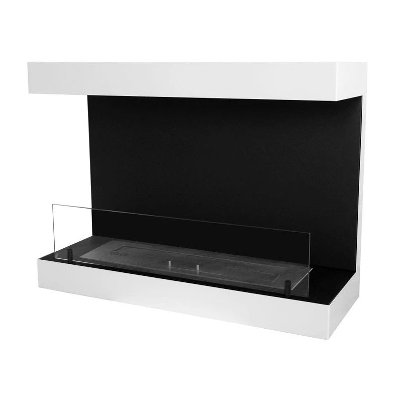 Dakota White - 3-sided 80 cm Wall Biofireplace