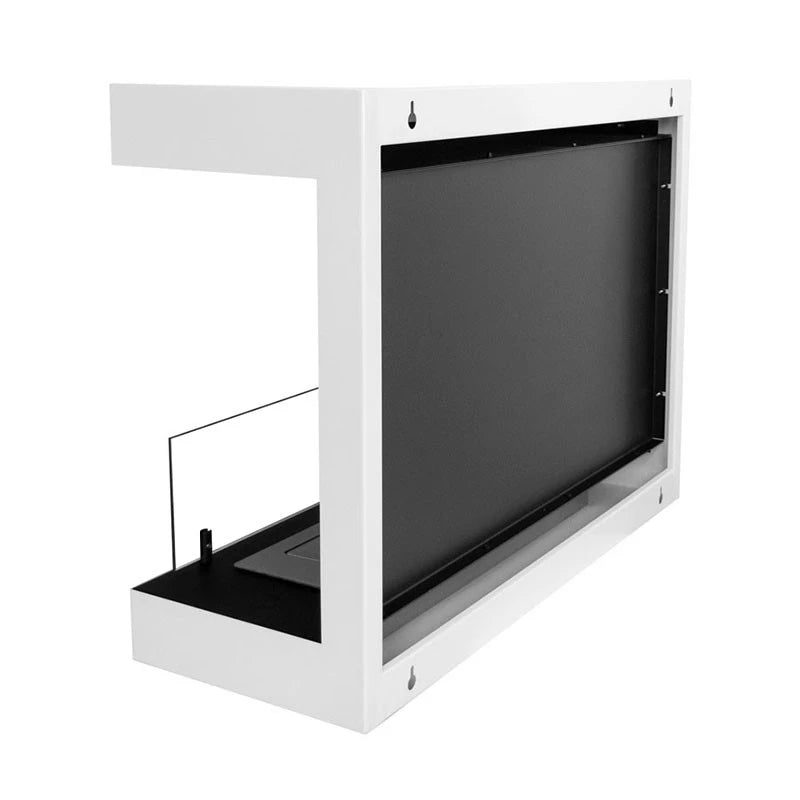 Dakota White - 3-sided 80 cm Wall Biofireplace