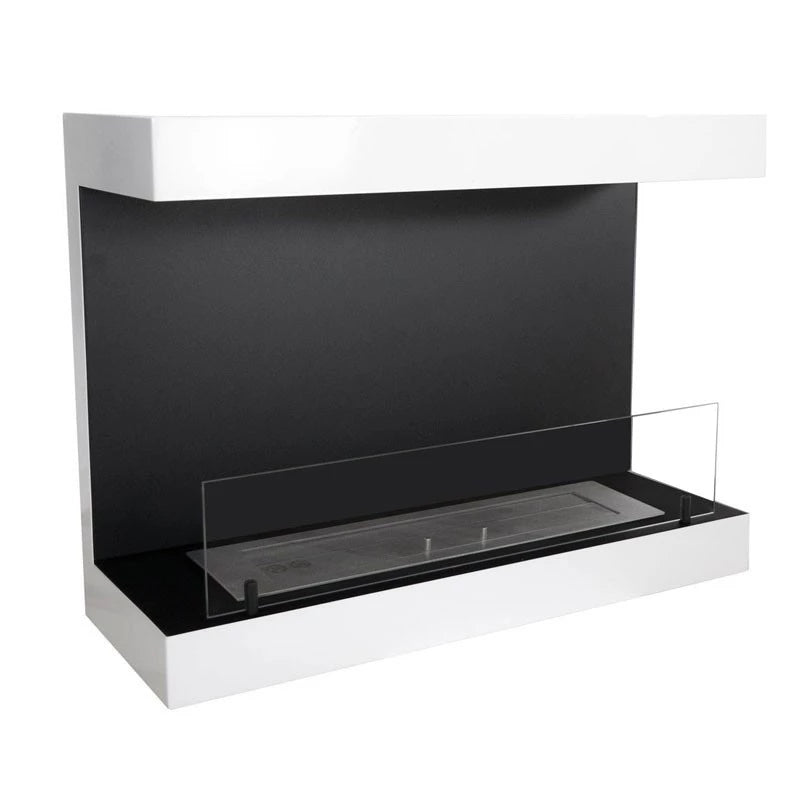 Dakota White - 3-sided 80 cm Wall Biofireplace