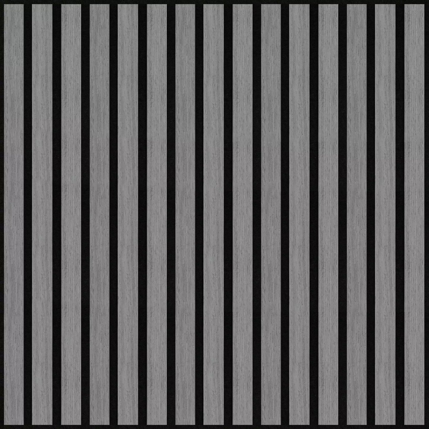 Acoustic Square Wood Wall Panel -Ash Grey 60cm x 60cm (4 Pieces)