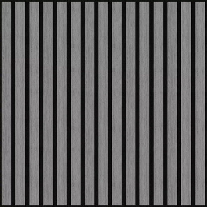 Acoustic Square Wood Wall Panel -Ash Grey 60cm x 60cm (4 Pieces)