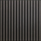 Acoustic Square Wood Wall Panel - Black Oak 60cm x 60cm (4 Pieces)
