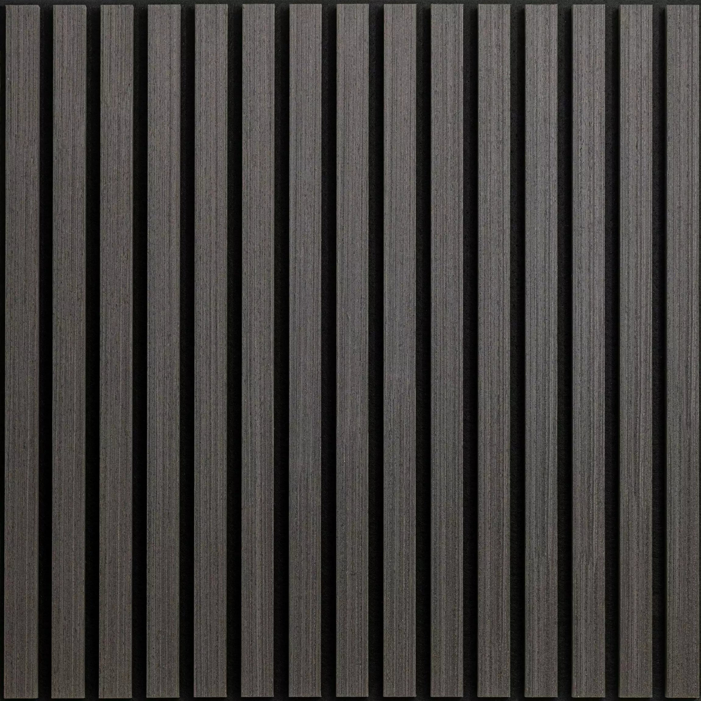 Acoustic Square Wood Wall Panel - Charcoal Black 60cm x 60cm (4 Pieces)
