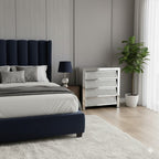 Roma Crushed Diamond 4 Drawer Chest