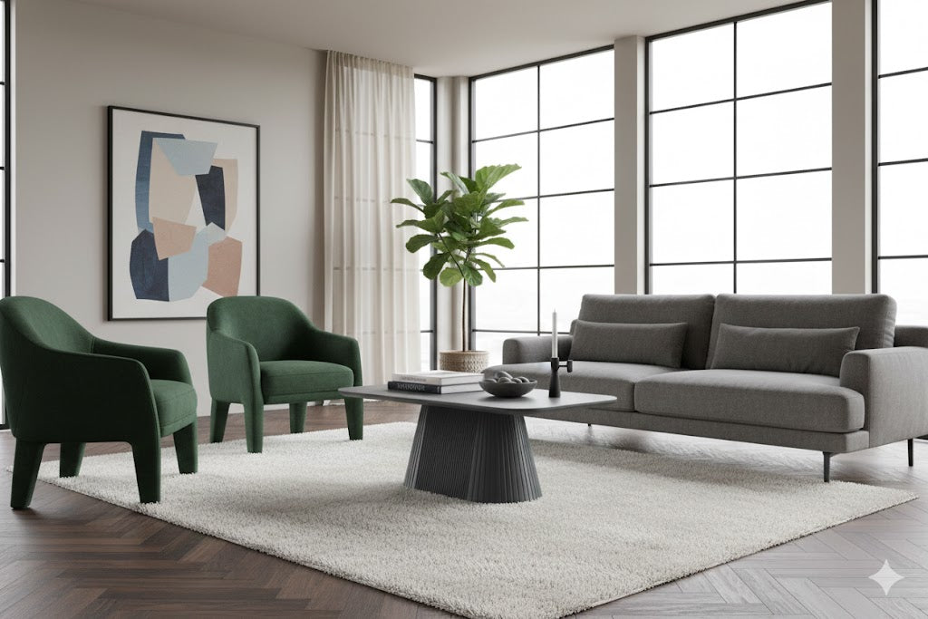 Davos Grey Ceramic Coffee Table