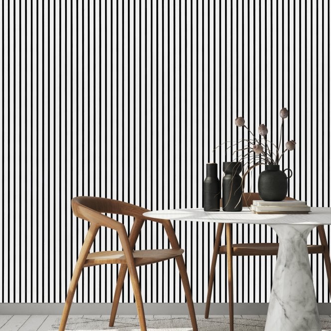 Wood Veneer Acoustic Slatted Wall Panel - White 2.4m x 0.6m