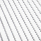 Wood Veneer Acoustic Slatted Wall Panel - White with White Felt 2.4m x 0.6m (1 piece)