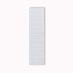 Wood Veneer Acoustic Slatted Wall Panel - White with White Felt 2.4m x 0.6m (1 piece)