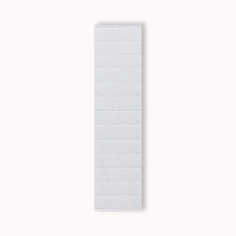 Wood Veneer Acoustic Slatted Wall Panel - White with White Felt 2.4m x 0.6m (1 piece)