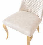 Roxby Cream & Gold Dining Chair