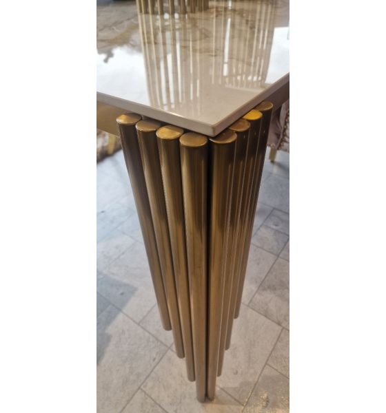 Mayfair Gold 1.8m Ceramic Dining Table (2 Colours)