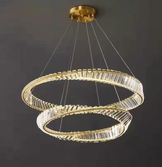 Gold Chandelier 2 Rings