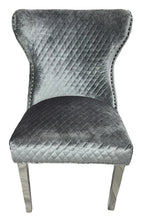 Lewis Chair (Lion Knocker/Chrome Legs) (3 Colours)