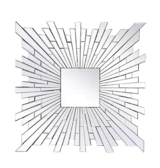 Square Star Burst Wall Mirror