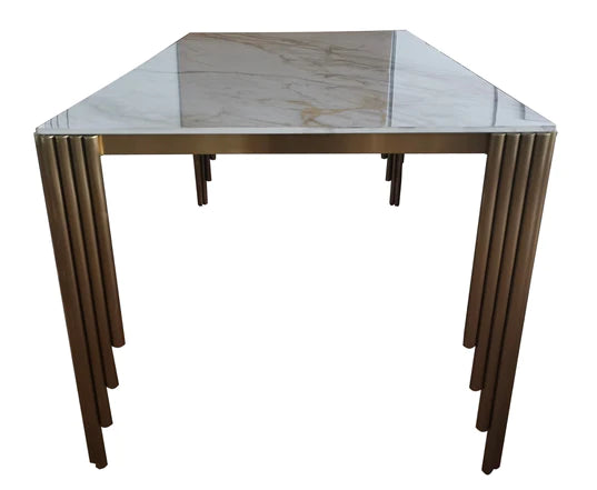Mayfair Gold 1.8m Ceramic Dining Table (2 Colours)