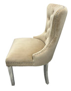 Mayfair Chair (Lion Knocker/Chrome Legs) (3 Colours)