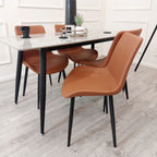 Remus Leather Dining Chair Tan