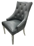 Roma Dining Chair (LionKnocker/Chrome Legs) (7 Colours)