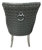 Roma PU Chair (Ring Knocker/Chrome Legs)  (2 Colours)