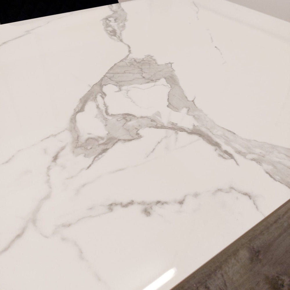 Titus 1.4M Black Dining Table with Sintered Stone Top