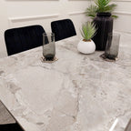 Titus 1.4M Black Dining Table with Sintered Stone Top