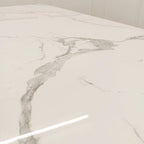 Valeo Gold 1.8M Dining Table with Polar White Sintered Stone Top