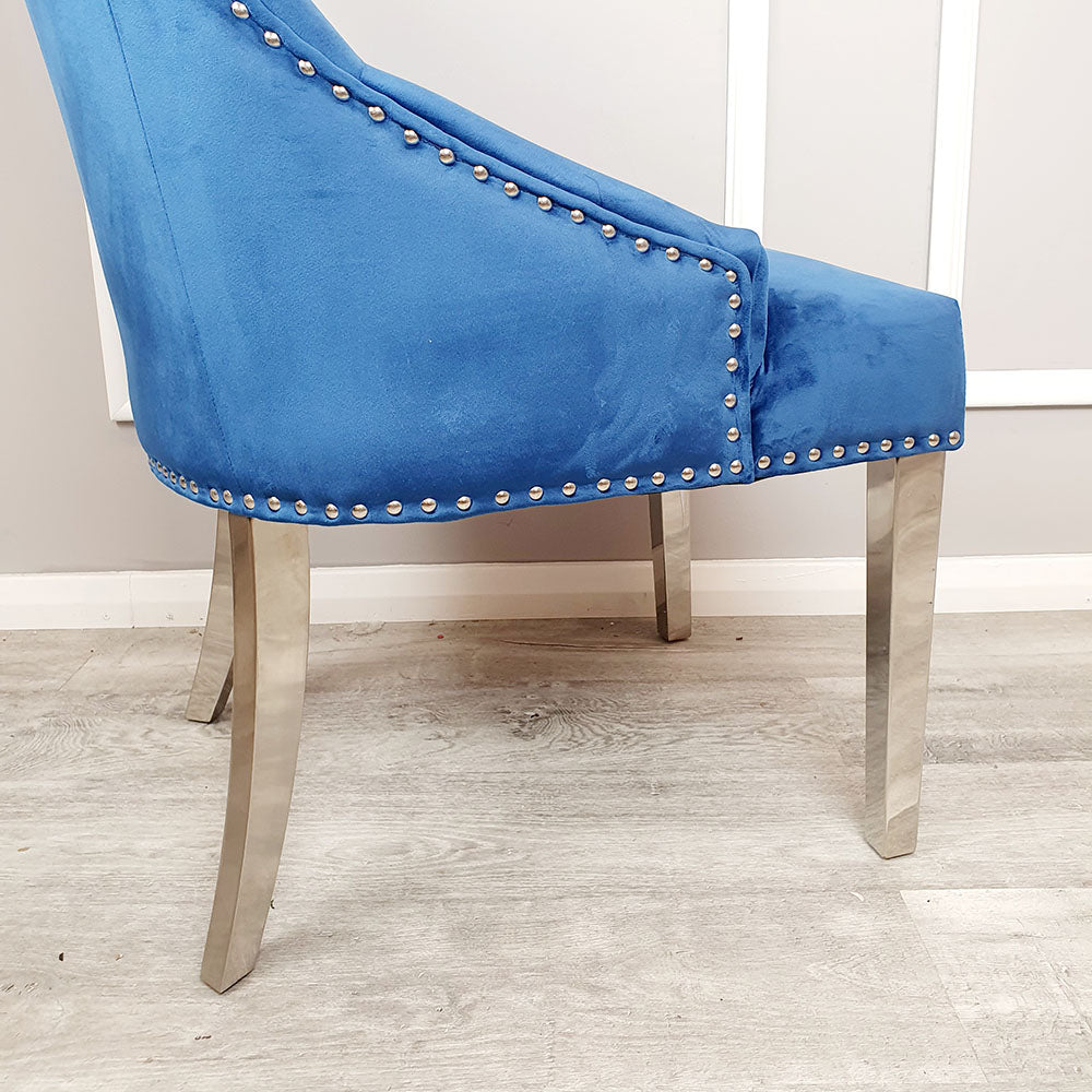 Duke Dining Chair with Plain Knocker & Plain Back (All Colours)