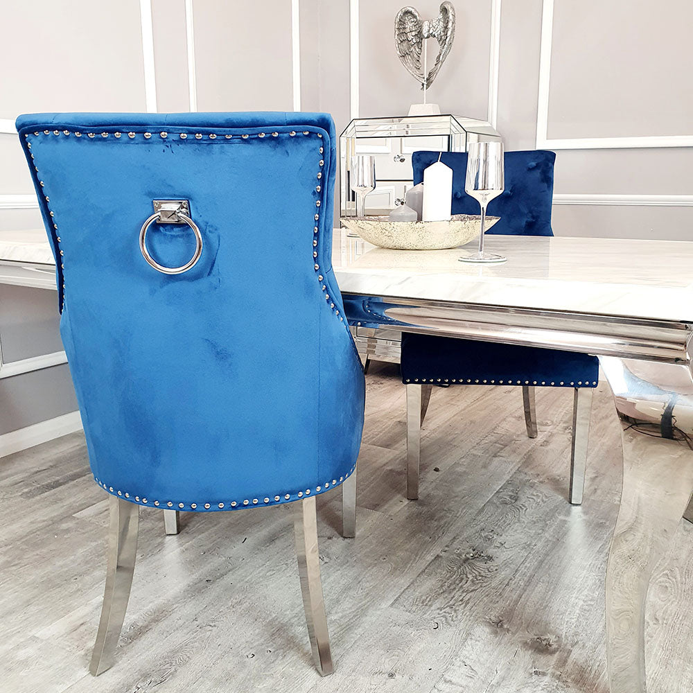 Duke Dining Chair with Plain Knocker & Plain Back (All Colours)