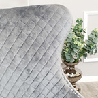 Chelsea Dining Chair with Lion Knocker & Buttoned Back (All Colours)