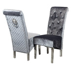 Emma/Lucy Dining Chair with Lion Knocker & Quilted Back (All Colours)